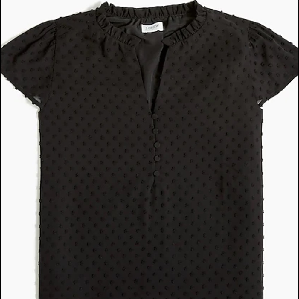 J. Crew black dot petite size Large